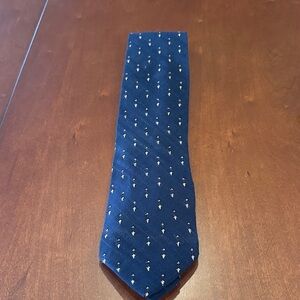 Giorgio Armani Silk Navy Blue Patterned Men's Tie